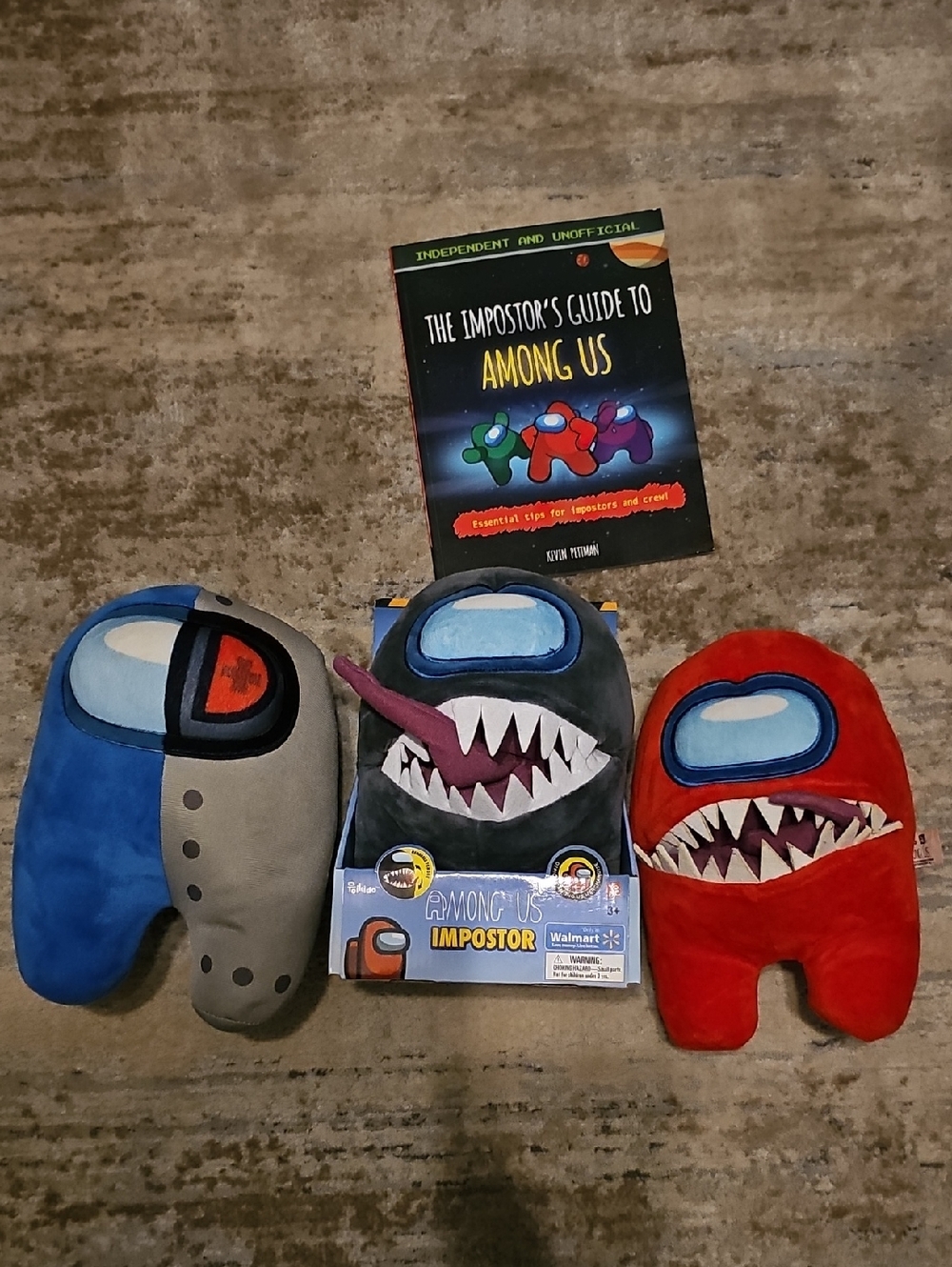 Among Us Plush Impostor Toy Lot With Book